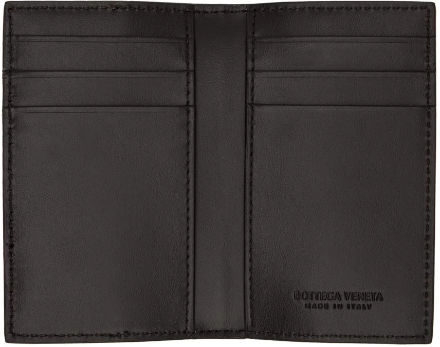 Bottega Veneta Brown & Tan Cassette Flap Card Case Wallet 3