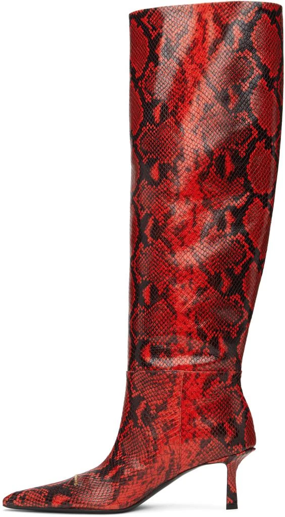 Alexander Wang Red Viola Slouch Boots 3