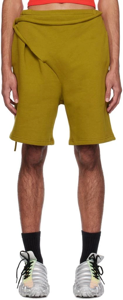 Ottolinger Green Wrap Shorts 1