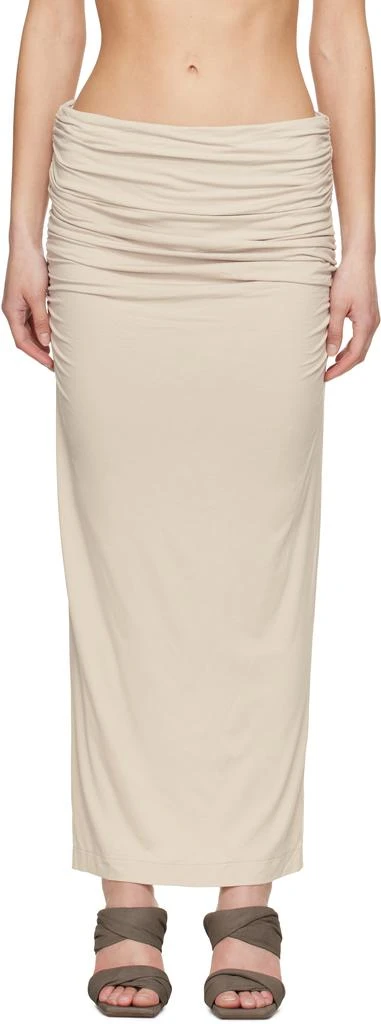 Entire Studios Taupe Surge Maxi Skirt 1