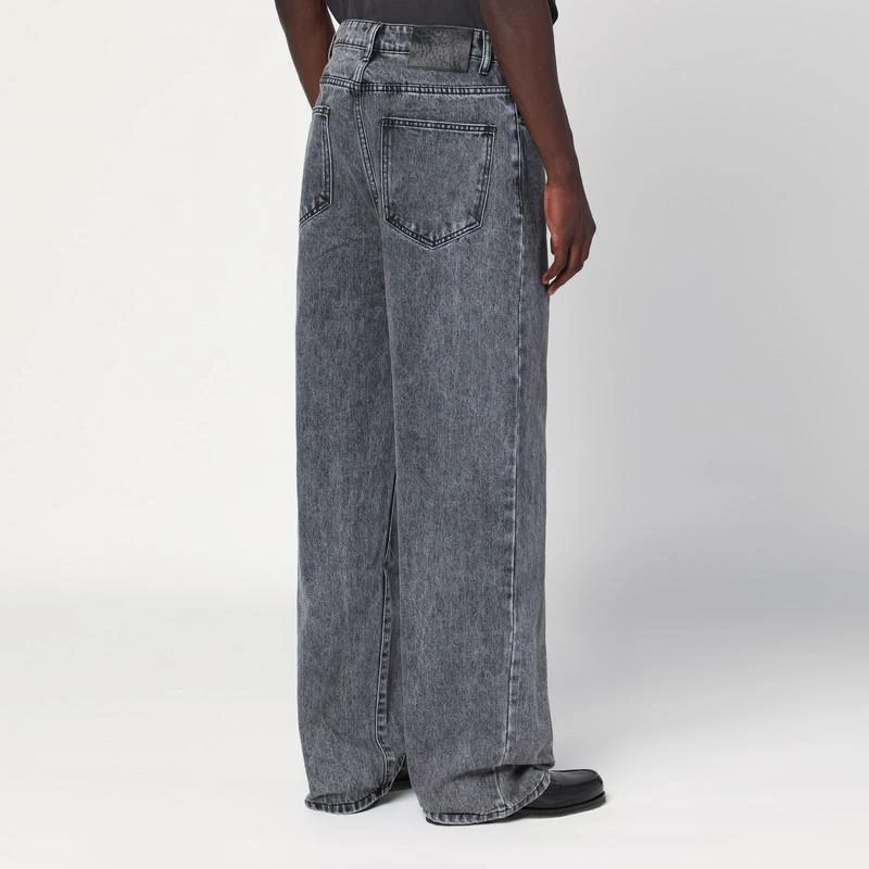 Basketcase Gallery Wide-leg black washed jeans 4