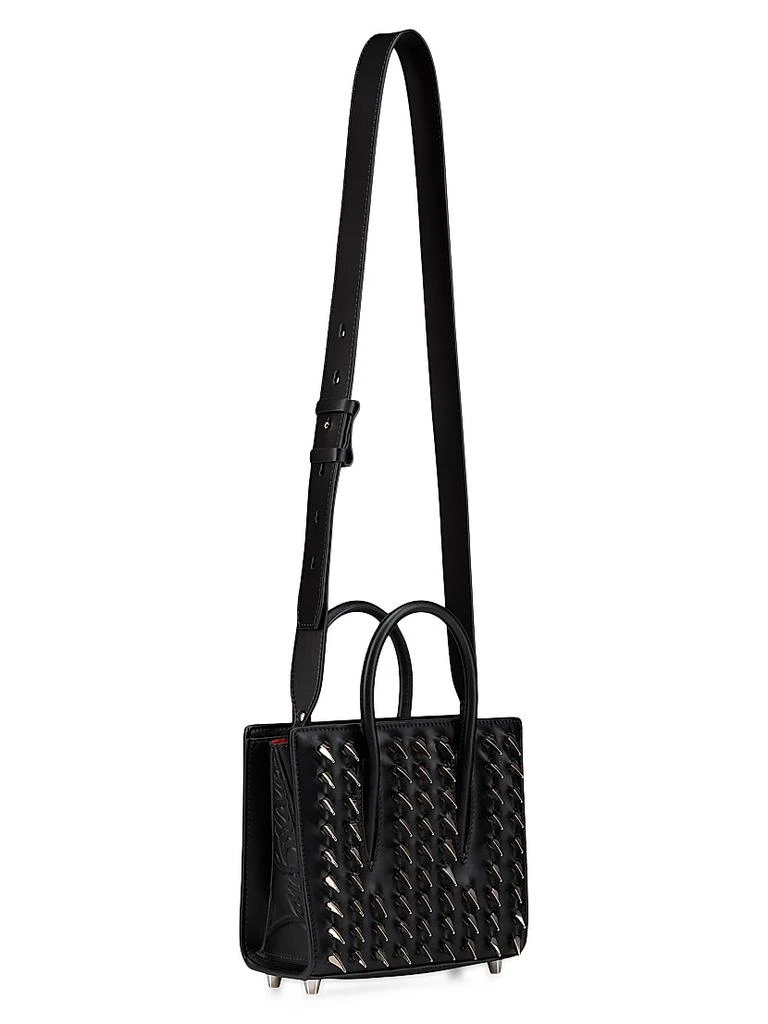 Christian Louboutin Mini Paloma Claw Spike Leather Top Handle Bag 