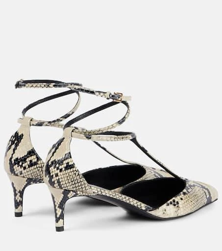 Khaite Mia 45 snake-effect leather pumps 2