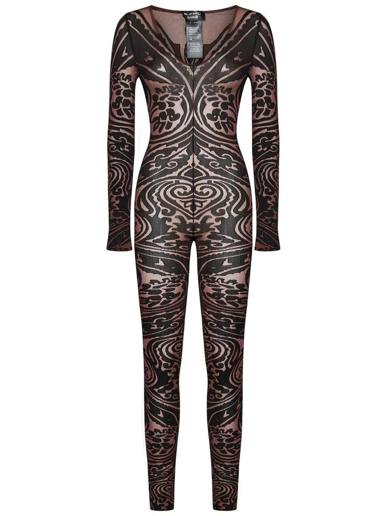 Wolford Wolford Paisley Tattoo Jumpsuit 1