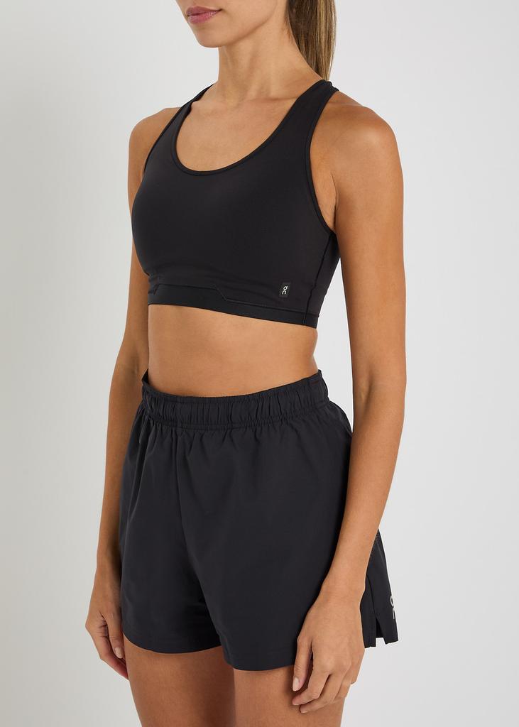 On Train stretch-nylon bra top