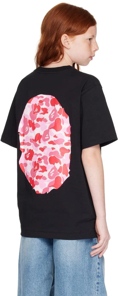 Bape Kids Black ABC Camo Big Ape Head T-shirt 3