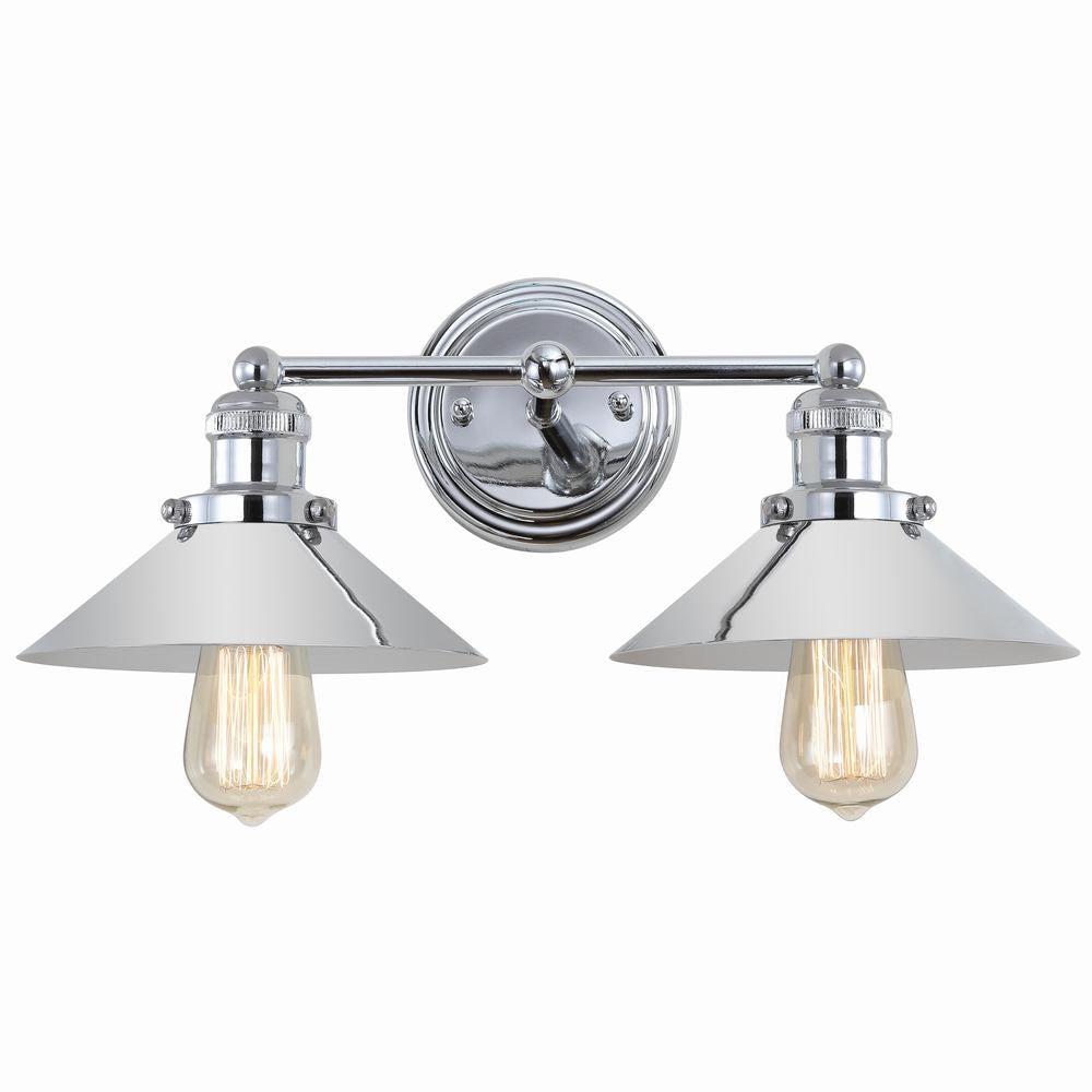 JONATHAN Y June 17.5" 2-light Metal Vanity Light