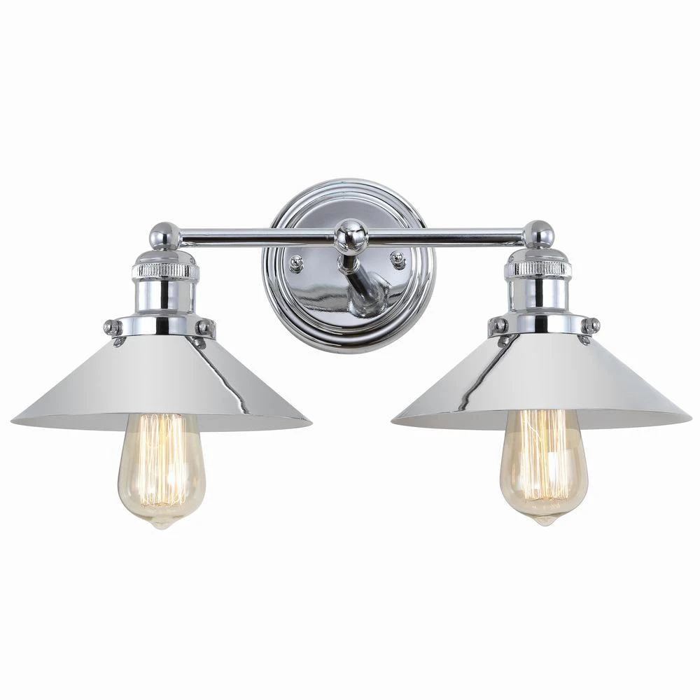 JONATHAN Y June 17.5" 2-light Metal Vanity Light 2