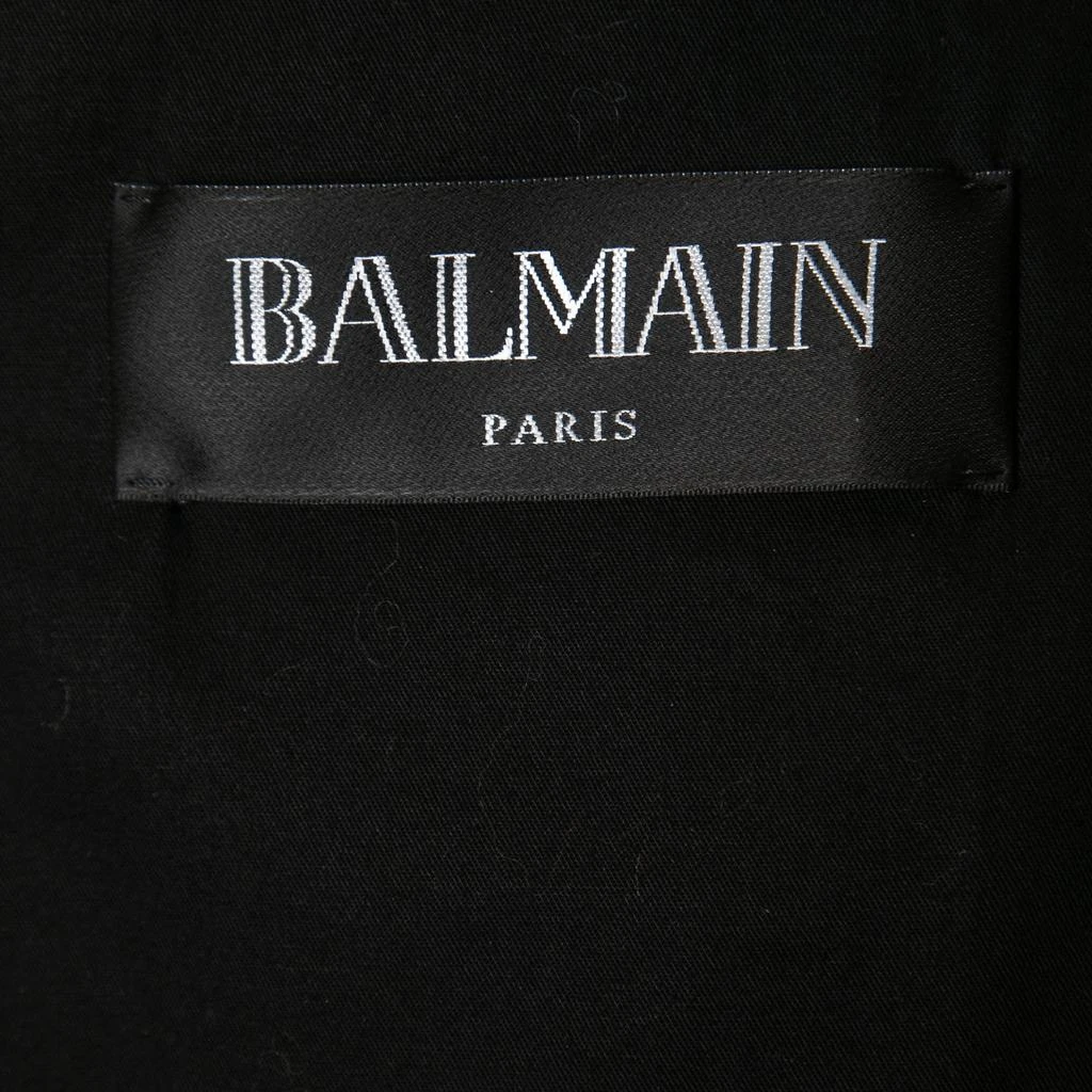 Balmain Balmain Beige Lambskin Leather Hooded Jacket 2XL 7