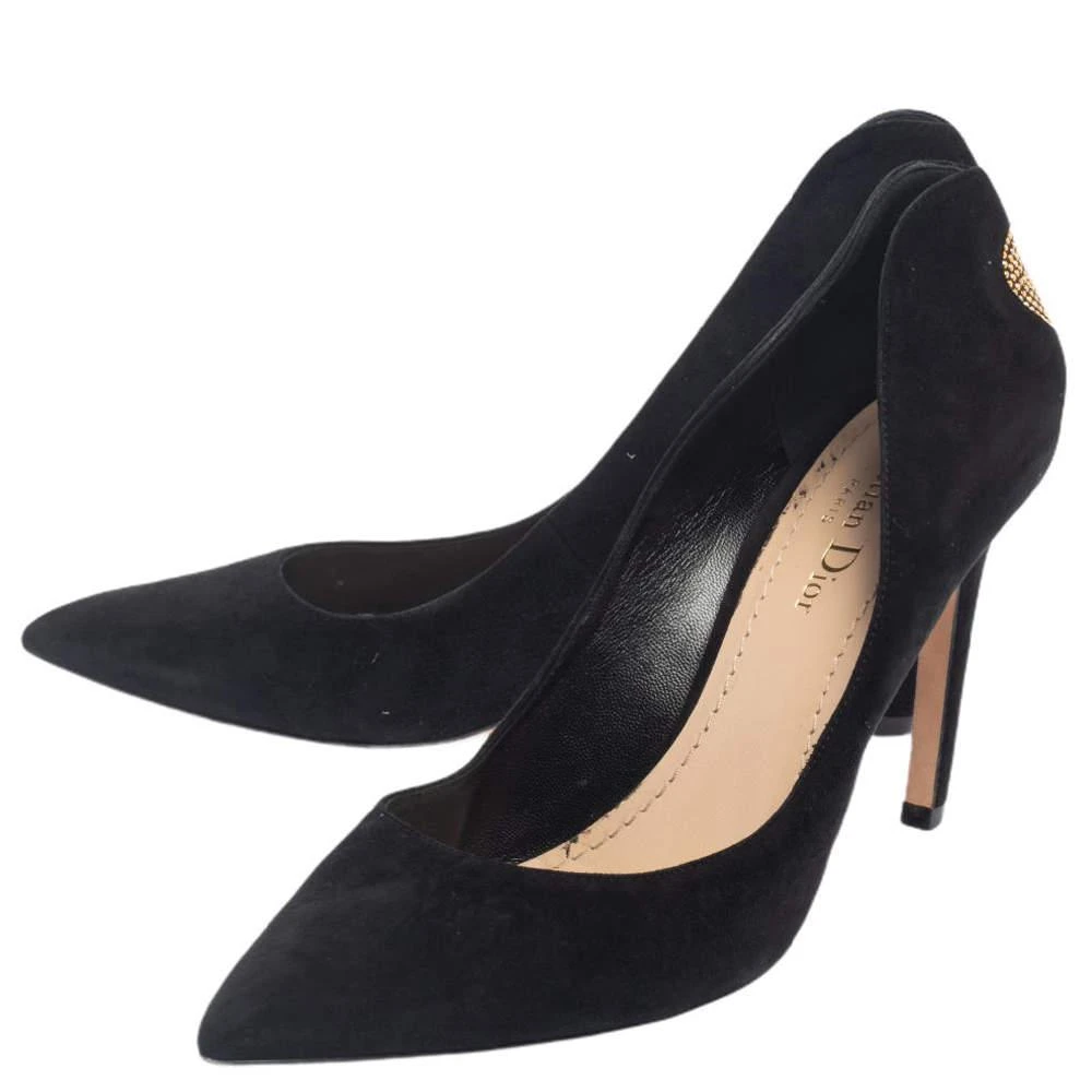 Dior Dior Black Suede Heart Studded Amour Pumps Size 39 5