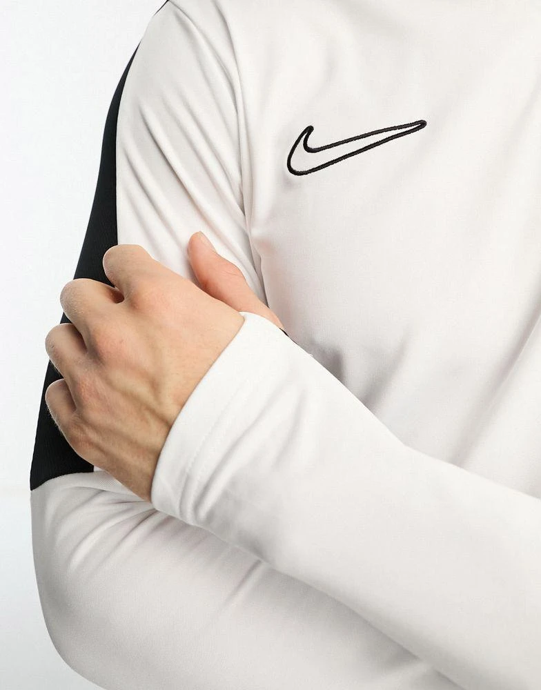 NIKE Nike Football Academy 23 1/4 zip sweatshirt in white 2