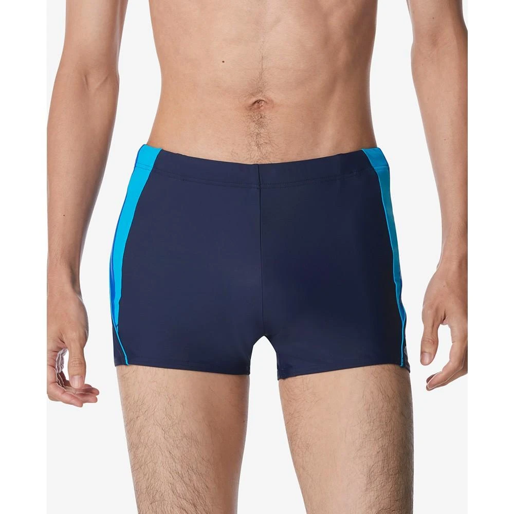 Speedo Men's Fitness Splice Stretch UPF 50+ Swim Trunks 1