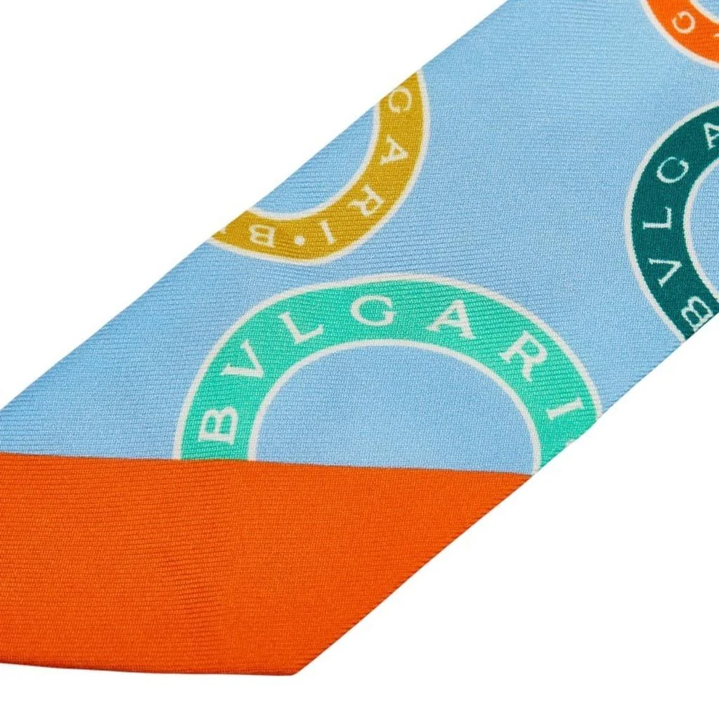 BVLGARI blue Silk Scarf (Pre-Owned) 2