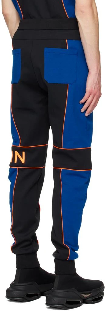 Balmain Black & Blue Paneled Joggers 3