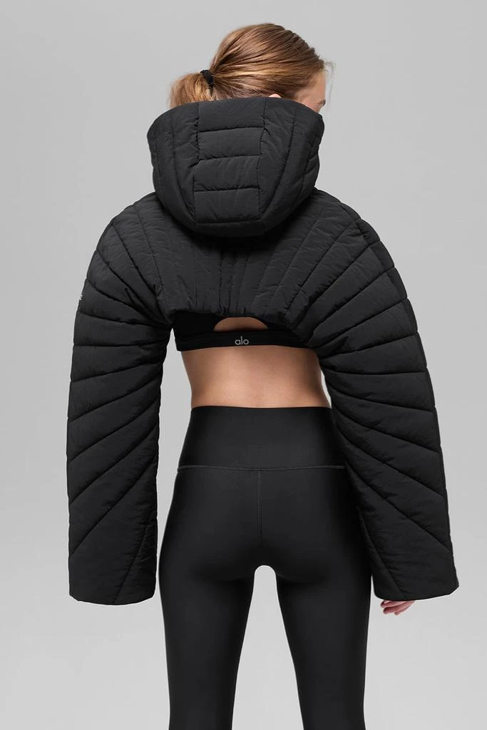 Alo Quilted Starlight Puffer Shrug - Black 3