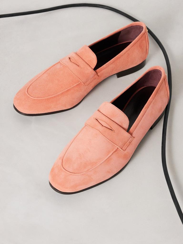 Bougeotte Flâneur suede penny loafers