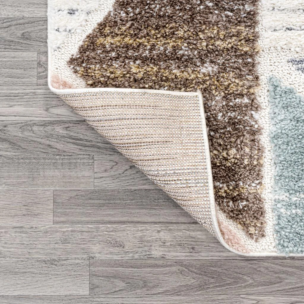 JONATHAN Y Aileen Geometric Scandi Colorblock Carved Multi Area Rug 5
