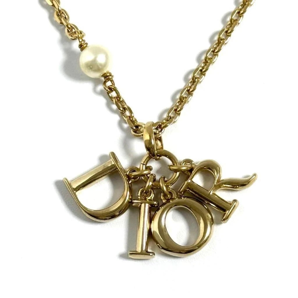 Dior Artificial ivory Metal Pendant Necklace (Pre-Owned)