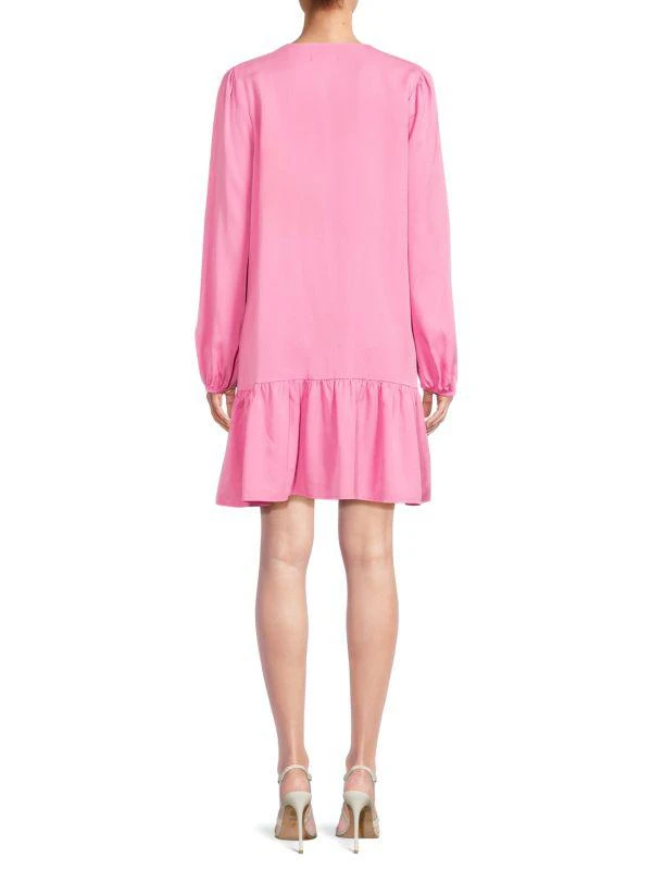 Saks Fifth Avenue Solid Mini Drop Waist Dress 2
