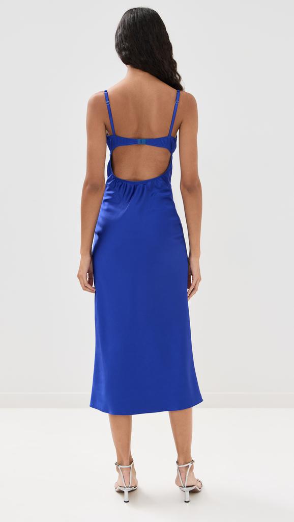 Anna October Electric Blue Waterlily Midi Dress