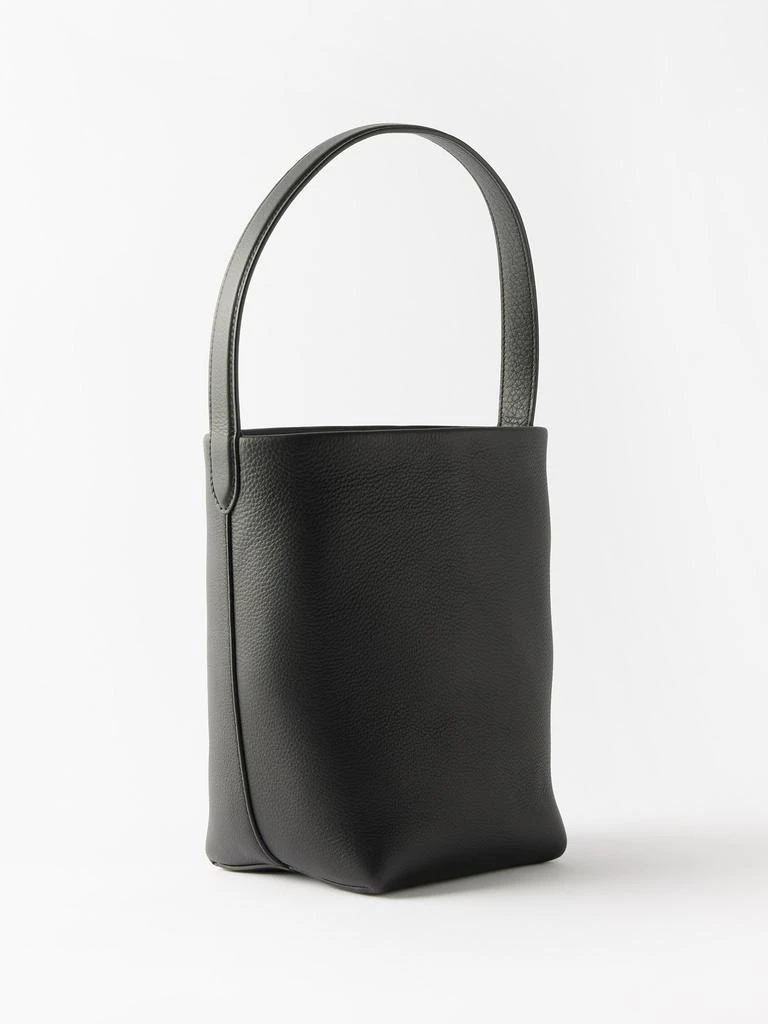 The Row Small N/S Park grained-leather shoulder bag 4