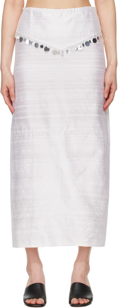 GIMAGUAS ホワイトSwan ミディアムスカート White Swan Midi Skirt – On Sale Now with Up to 75% Off