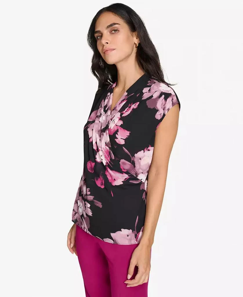 Calvin Klein Women's V-Neck Cap-Sleeve Blouse 3