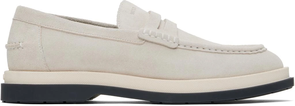 Hugo Boss Off-White Suede Loafers 1