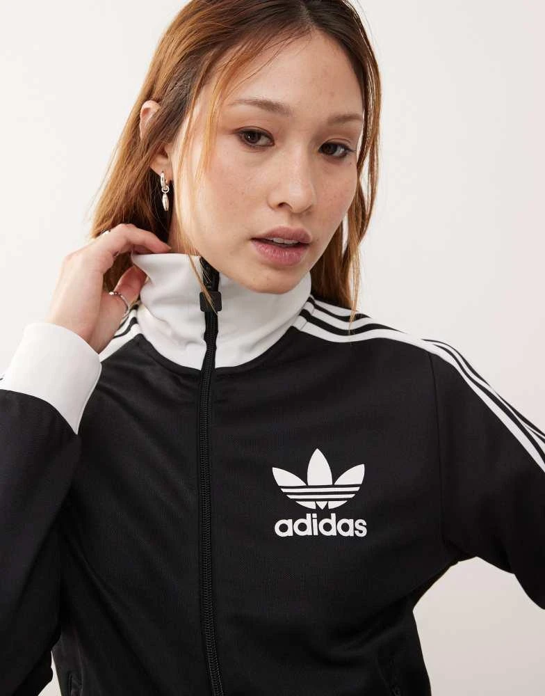 Adidas adidas Originals Adicolour track jacket in black 2