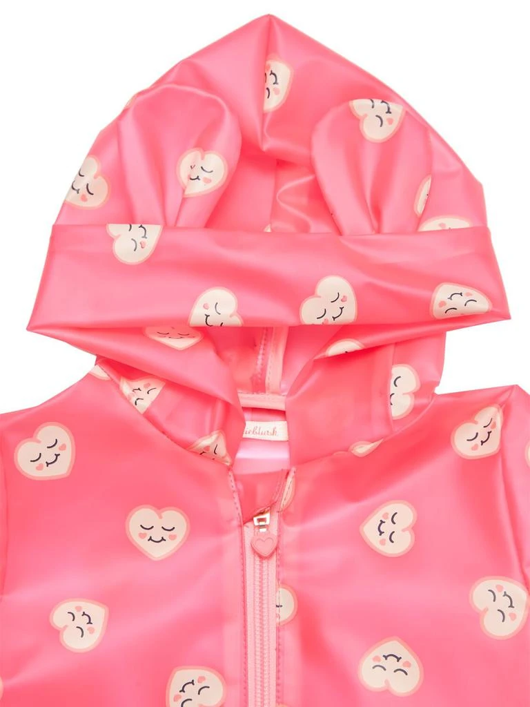 BILLIEBLUSH Heart Print Tech Raincoat 1