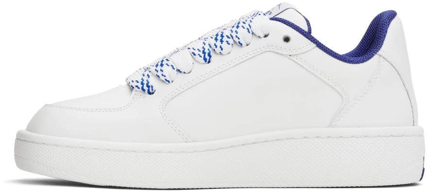 Burberry White Leather Stock Sneakers 3
