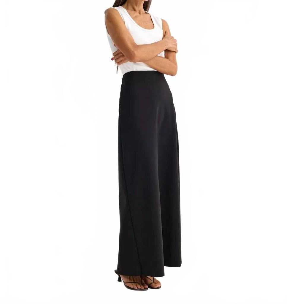 Rohe Modern Scuba Maxi Skirt In Black 3