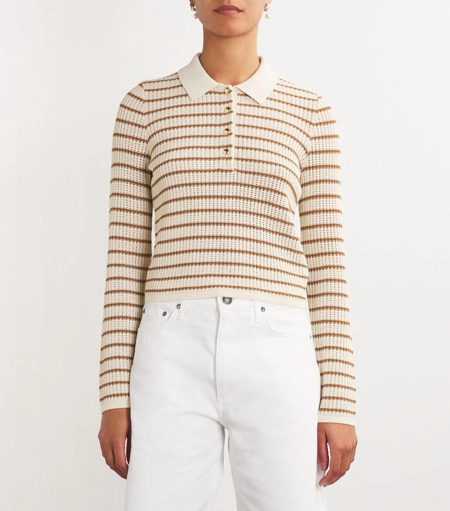 Rag & Bone Cotton-Blend Viola Polo Shirt 3