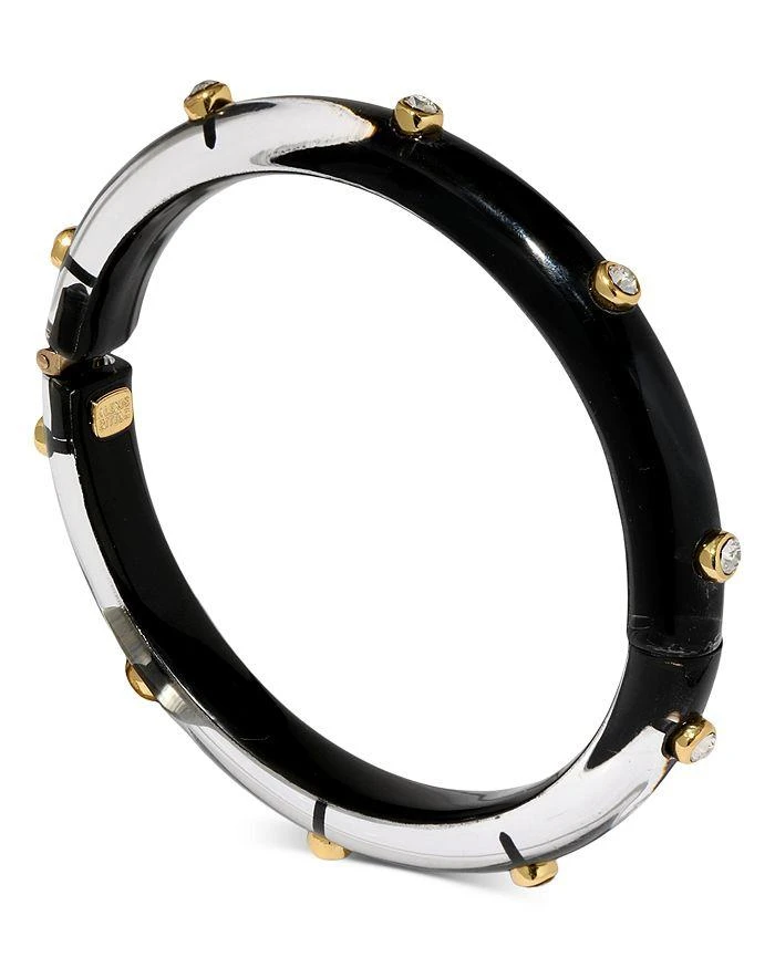 Alexis Bittar Crystal Studded Lucite Hinge Bracelet 2