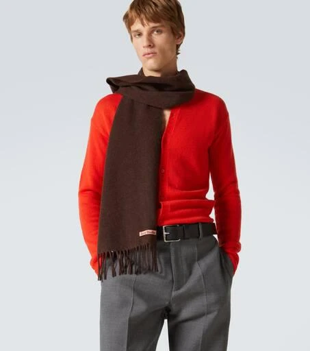 Acne Studios Fringed wool scarf 3