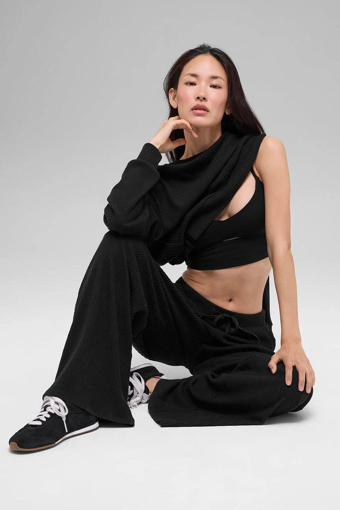 Alo Muse Wide Leg Pant - Navy 4