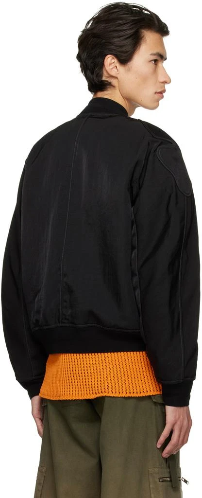 Dion Lee Black Padded Bomber Jacket 3