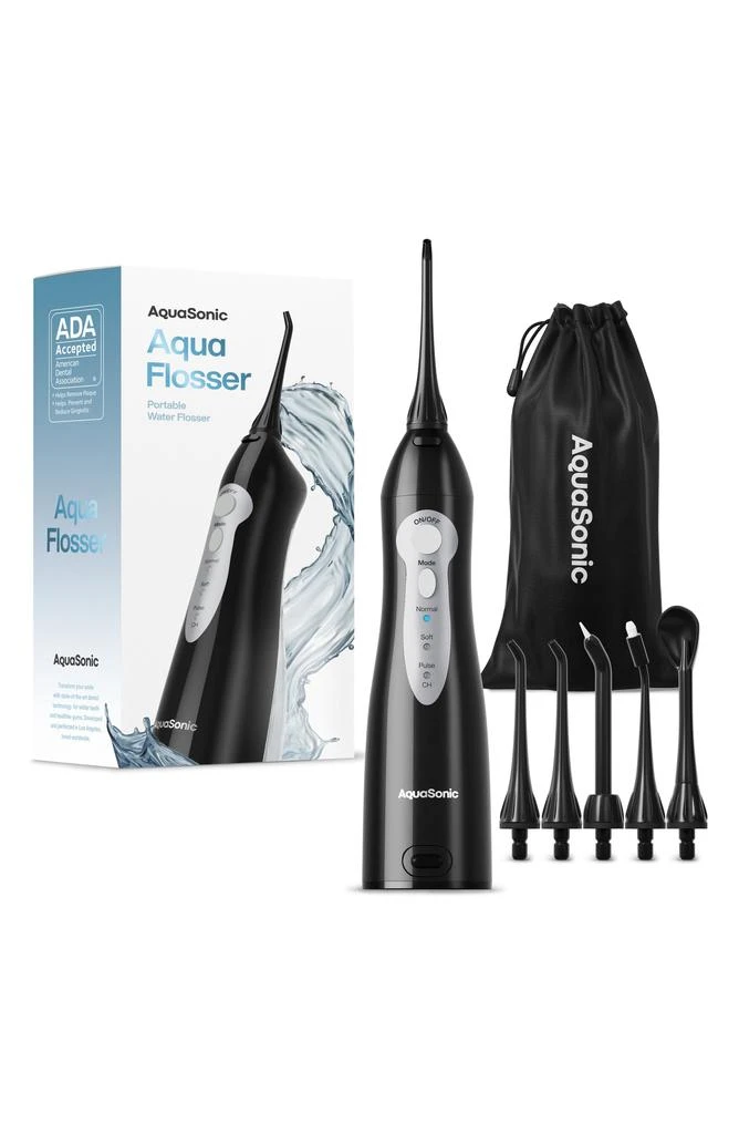 AquaSonic Aqua Flosser, Tips & Travel Pouch Set 1