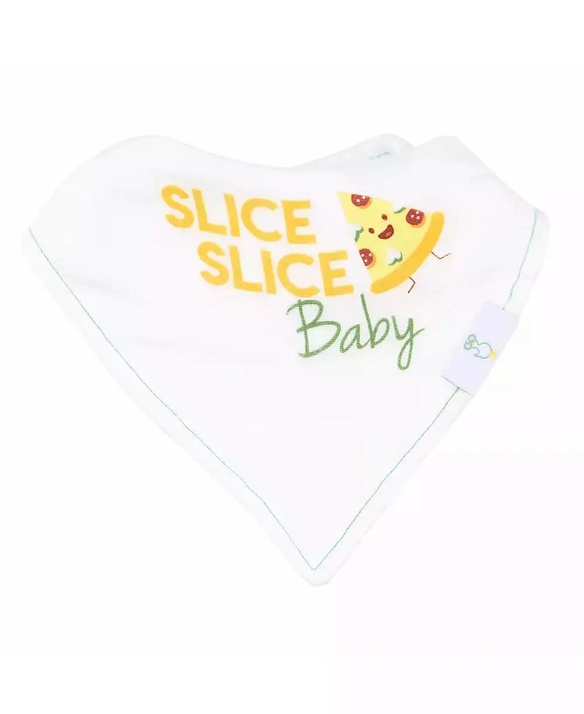GooseWaddle Slice Slice Baby And Pizza 2 Pack Muslin 
Terry Cloth Bib Set 3
