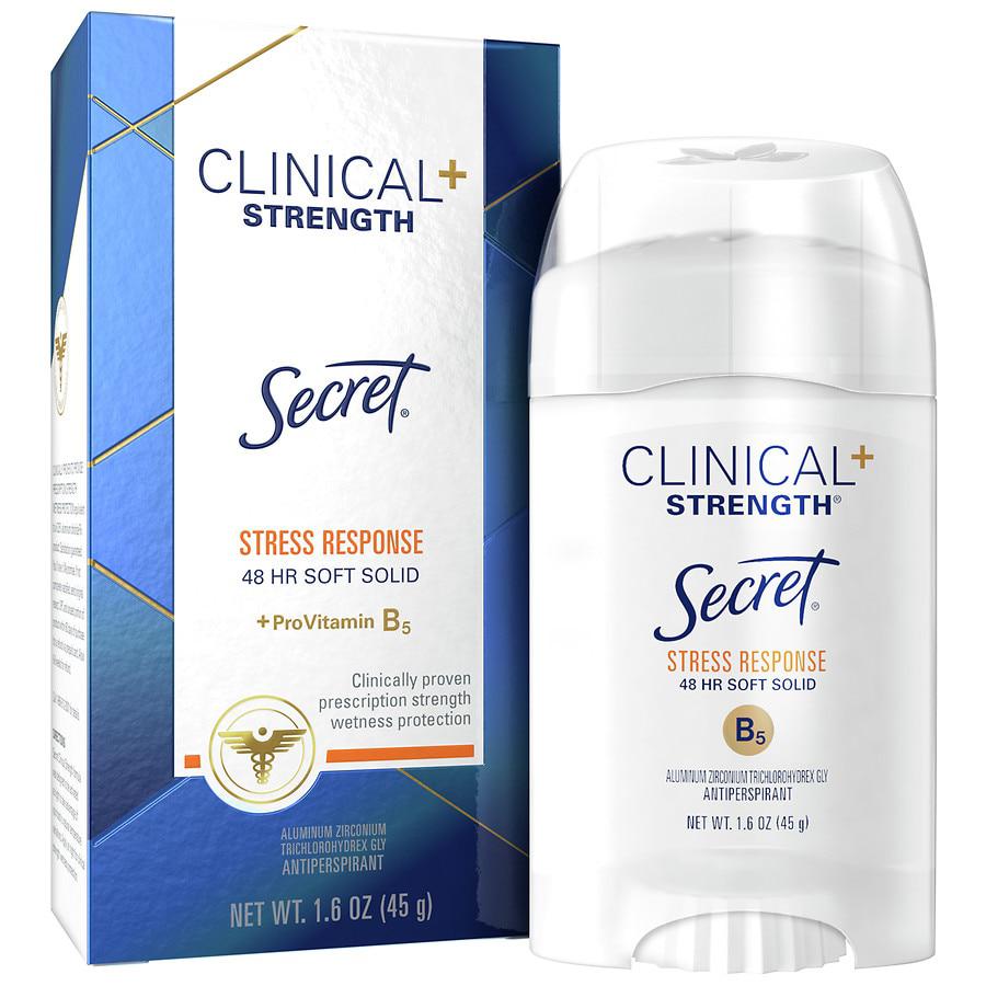 Secret Clinical Strength Soft Solid Antiperspirant and Deodorant for Women Stress Response