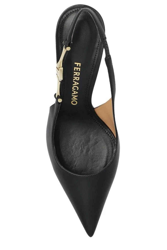 Salvatore Ferragamo Ferragamo F Buckle Slingback Pumps 4