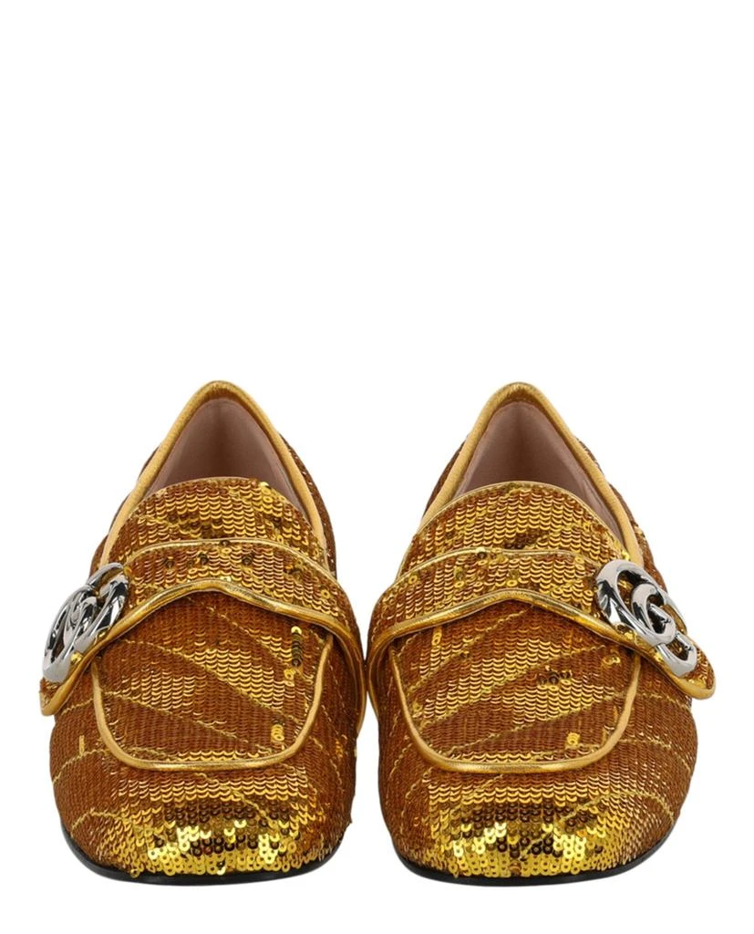 Gucci Sequin Satin Matelasse GG Marmont Loafers 5