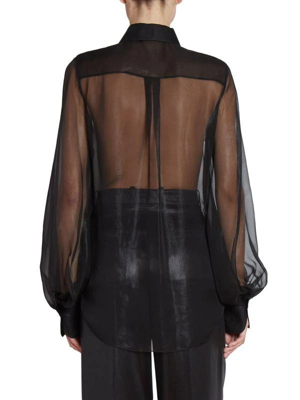 Chloé Sheer Silk Chiffon Blouse 2