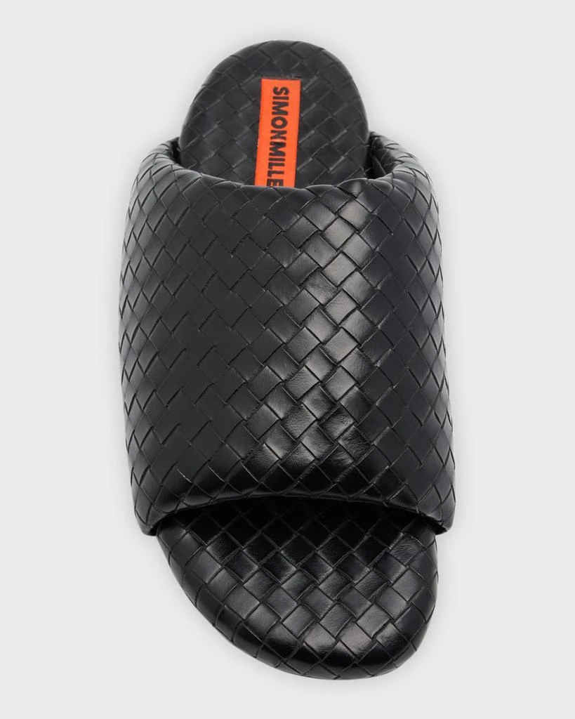Simon Miller Bubble Vegan Woven Slide Sandals 5