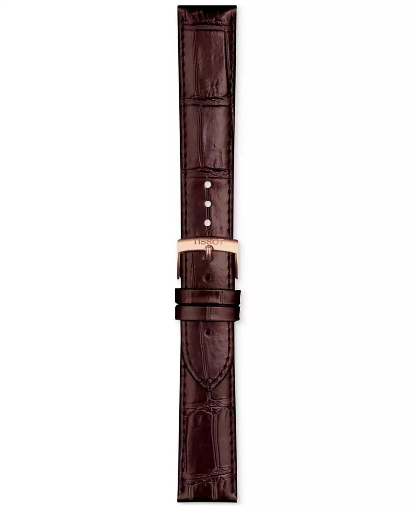 Tissot Official Interchangeable Brown Leather Watch Strap 1