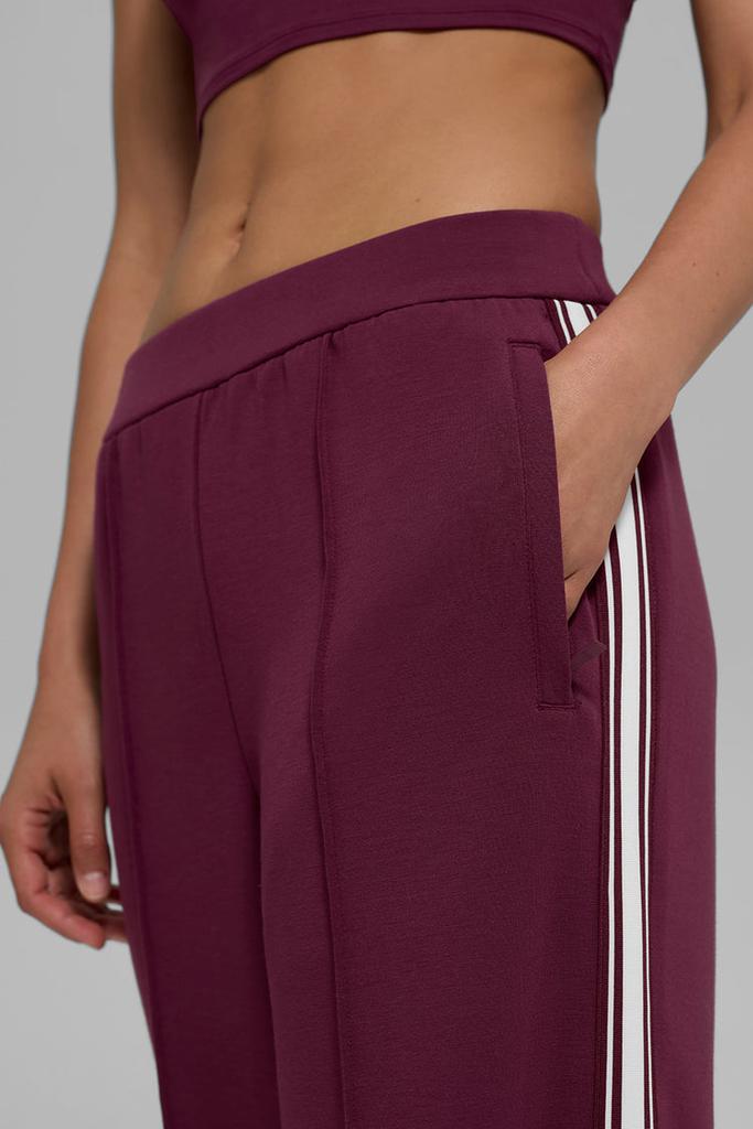 Alo Track Star Wide Leg Pant (Regular) - Burgundy