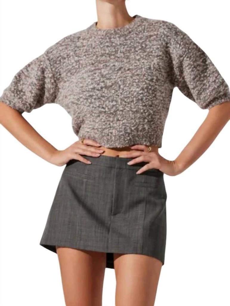 ASTR Collete Sweater In Ash Pink