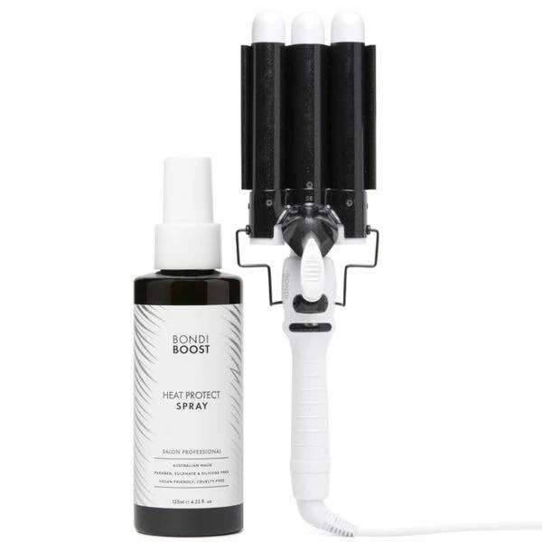 BondiBoost BondiBoost 32mm Wave Wand and Heat Protect Spray 125ml Bundle 1