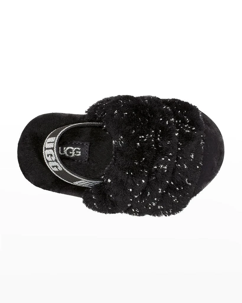 UGG Girl's Fluff Yeah Metallic Sparkle Quilted Slippers, Baby/Toddlers 4