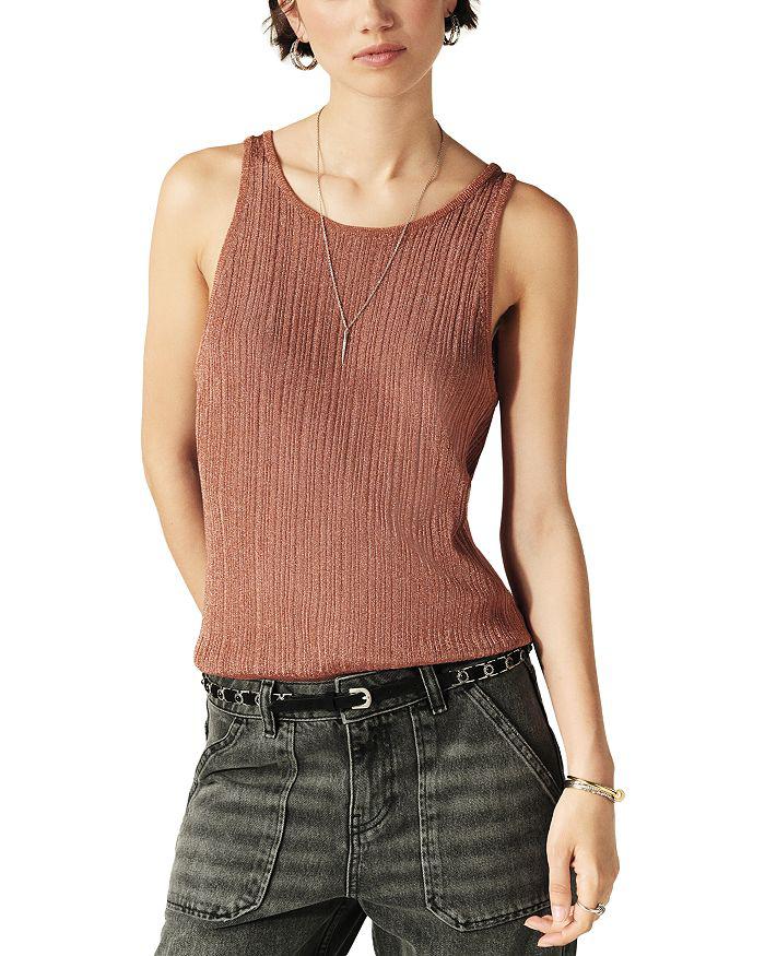 ba&sh Ribbed Scoop Tank